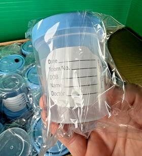 Medline Dynd30389 Sterile Specimen Container 4.5oz/135ml Collection Cup Box Of 100 Lab Ref