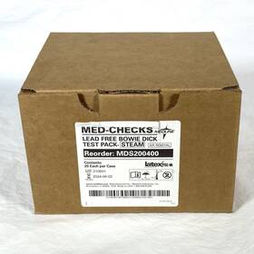 Mds200400 Medline Case Of 20 Bowie Dick Sterilization Steam Test Pack Mds200400 Medline Case Of 20 Bowie Dick Sterilization Steam Test Pack