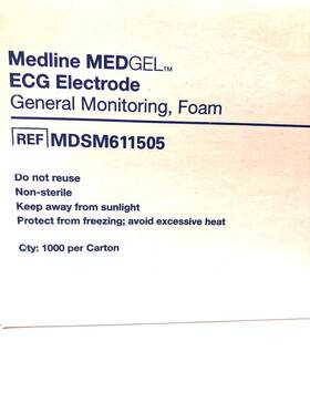 Mdsm611505 Medline Case Of 1 000 Medgel Ecg Electrode General Monitoring Foam