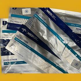 Mdsm611805r Medline 5 Packages Medgel Ecg Electrode General Monitoring Foam Mdsm611805r Medline 5 Packages Medgel Ecg Electrode General Monitoring Foam