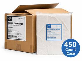 Medline Wgn400 Paper Tray Liner 20x25 Case Of 450 Disposable Liners