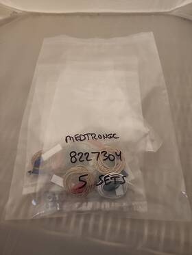 8227304 Medtronic 5 Sets Prass Paired Electrodes Free Shipping