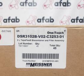 Dsr3102b-v02-c3253-01 Meissner 2l Tepoflex Biocontainer And Filter Assembly - Partial