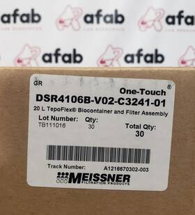 Dsr4106b-v02-c3241-01 Meissner 20l Tepoflex Biocontainer And Filter Assembly -