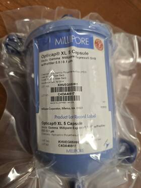 Khveg05hh1 Millipore C4da40917 X5 Opticap Xl 5 Capsule 0.5/0.1um Gamma Prefilter Khveg05hh1 Millipore C4da40917 X5 Opticap Xl 5 Capsule 0.5/0.1um Gamma Prefilter
