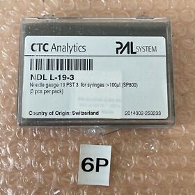 L-19-3 New In Box Ctc Analytics Pal Ndl Needle 3 Pack Gauge 19 Pst