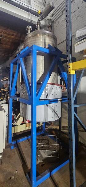 10-006 Northeast Fabricators 250 Gallon Super Heavy Duty Stainless Steel High Pressure Vessel Holding Tank