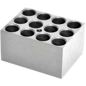 30400195 Ohaus 12-hole Module Block For 17-18 Mm Vials Anodized Aluminum Superior