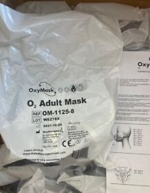 Om-1125-8 Oxy Mask O2 Adult Masks 10 Units Sealed In Original Pkg Om-1125-8 Oxy Mask O2 Adult Masks 10 Units Sealed In Original Pkg