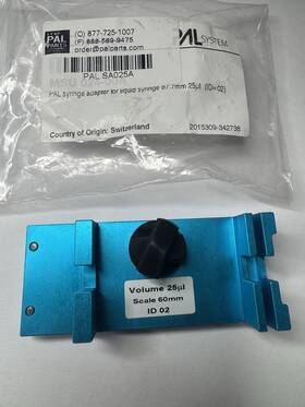 Pal.sa025a Pal System Syringe Adapter Holder 25 L Id-02 Msu 024-00a Switzerland