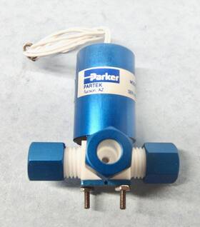 Sv-1-2338-1 Parker Partek High Purity Pfa 3-way Solenoid Valve 1/4 Inch Fittings