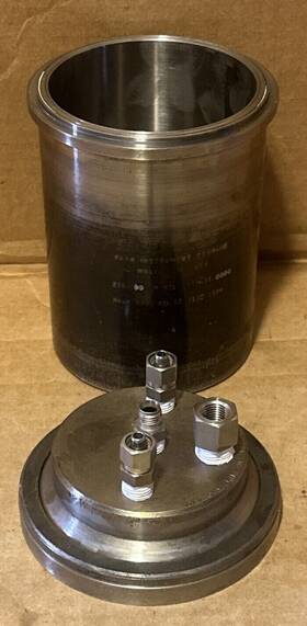 236hc10 Parr Instruments Monel 121593 8908 2000psi Pressure Container 7 Inch X 5