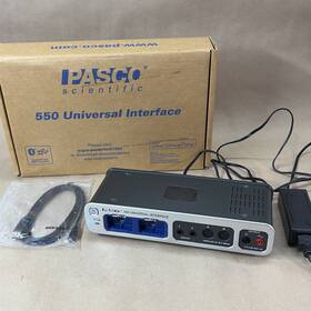 Ui-5001 Pasco 550 Universal Interface With Ac Power Adapter - Lights Up Untested