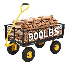 Tsfg-5czjxghdquzqr1p Peakpursuit V5elmwq 900 Lbs Heavy Duty Steel Garden Cart Wagon On Wheels Outdoor Me