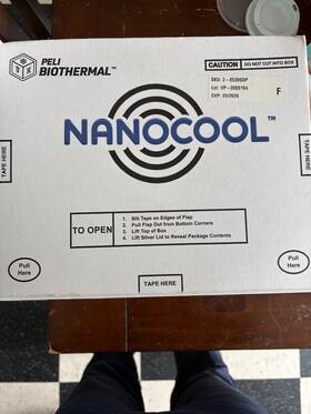 2-85396dp Peli Biothermal Nanocool 85x Cold Chain Shipping Medical Grade Cooler Unacti