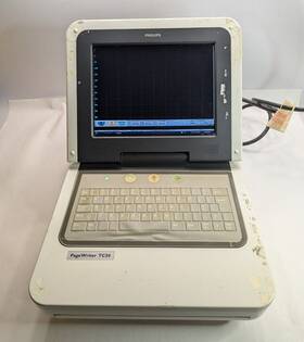 860310 Philips Pagewriter Tc50 Ecg / Ekg Machine Pre-owned Powers On 860310 Philips Pagewriter Tc50 Ecg / Ekg Machine Pre-owned Powers On