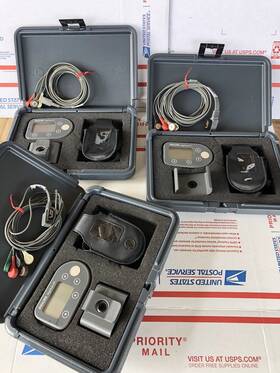860322 Philips Digitrak Xt Recorder Monitor With 5 Lead Cable Holster Case Strap