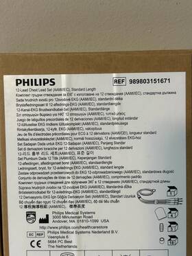 Philips 989803151671 12-lead Chest Lead Set Aami/iec Reference