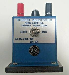 S-44037-15 Phipps & Bird 7092-200 Student Lab Inductorium And / Sargent Welsh