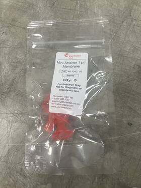 46-10001-05 Pluriselect Red Mini-strainer 1um Membrane Unopened 5pk