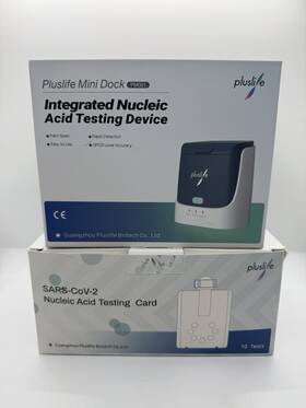 Pm001 Pluslife Mini Dock Integrated Nucleic Acid Testing Device With Test Cards