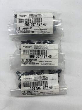 999-507-497-40 Porsche Under-body Shield Rivet - Three Packs Of 10 999-507-497-40 Porsche Under-body Shield Rivet - Three Packs Of 10