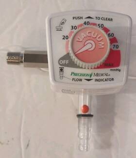 Pm9109r Precision Medical Continuous Subglottic Suction Regulator - New In Box Pm9109r Precision Medical Continuous Subglottic Suction Regulator - New In Box