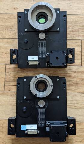 Hf201ht Prior Scientific Motorized Filter Wheel Lot Of 2 Excellent Condition