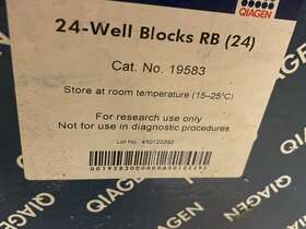 19583 Qiagen New 24-well Blocks Rb Old Stock 19583 Qiagen New 24-well Blocks Rb Old Stock