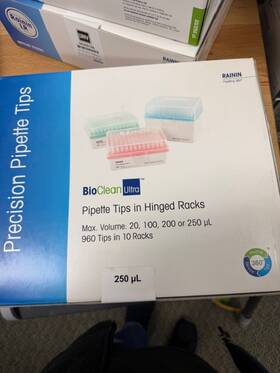 30389241 Rainin 30389196 Lw 960a/10 Pipette Tips 250ul 10 Racks