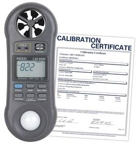 Lm-8000-nist Reed Instruments 6-in-1 Multi-function Environmental Meter Lm-8000-nist Reed Instruments 6-in-1 Multi-function Environmental Meter