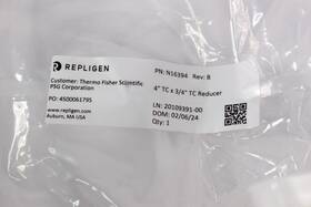 N16394 Repligen Part # 4ftft Tc X 3/4ftft Reducer Plastic