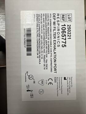 1065775 Respironics Filter Exhalation Port Ref. New Pack Of 8 In Box