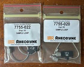 Rheodyne 7755-020 Lot Of Two Sample Loops- 1 Ea 5ul And 7755-022 20ul New Obo