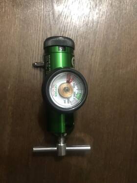 183510m Roscoe Home Medical Oxygen Tank Regulator 3000 Psi O2 Brass Sleeved