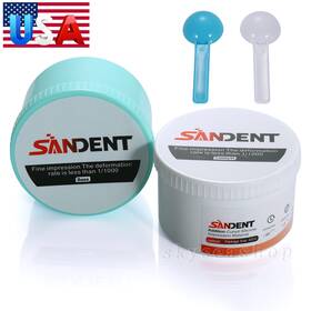 Sandent 781903367659 New Dental Impression Putty Fast Set 800g Vps 400g Base And Catalyst
