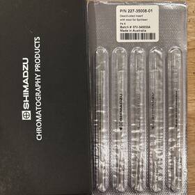 227-35008-01 Shimadzu Deactivated Insert With Wool For Splitless 5pc
