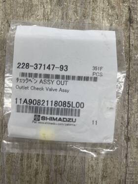 Cci-228-37147-93 Shimadzu Outlet Check Valve Assy 228-37147-93. Hplc Spare Sealed New