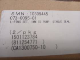 073-0095-01 Siemens 10309445 Advia 1200/1800/2400 1mm Pump L-ring Set P/n New