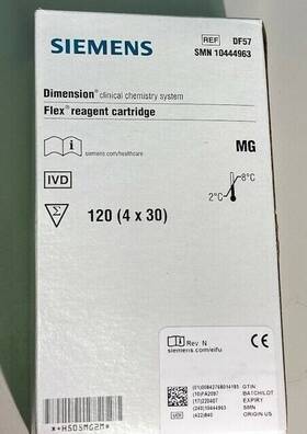 10444963 Siemens Df57 Dade Dimension Magnesium 120 Tests/box Pn#