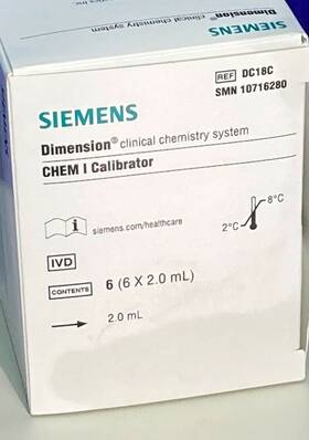 10716280 Siemens Dimension Chem I Calibrator Level 1-3 6x2.0ml Pn# 1071628 10716280 Siemens Dimension Chem I Calibrator Level 1-3 6x2.0ml Pn# 1071628