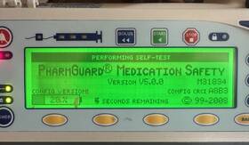 862442 Smiths Medical Medfusion 3500 Infusion Pump Pharmguard V5.0 Pole Clamp Powercord
