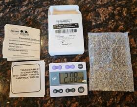 Sp C6510-7 Traceable Big Digit Timer Stopwatch &certificate Of Calib. Lot 2