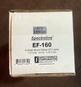 Ef-160 Spectroline 6-watt Short Wave Uv Lamp