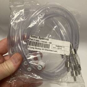 500-10046-00 Stainless Sonic Systems Ci Long Hookup Kit Luer