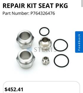 Steris P764326476 266488 Repair Kit Seat Pkg - Brand New Oem
