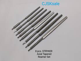 1101-1112 Stryker 1101-0405 8 Pcs. Axial Tapered Reamer Set Used 1101-1112 Stryker 1101-0405 8 Pcs. Axial Tapered Reamer Set Used