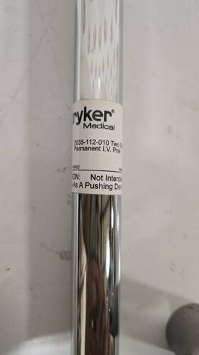 2035-112-010 Stryker Medical Two Stage Permanent Iv Pole Foldable Apx177