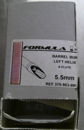 375-953-000 Stryker Formula Barrel Bur 5.5mm 5 Pack