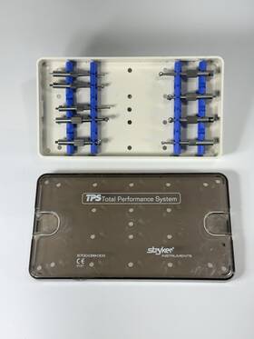 5700-099-003 Stryker Lot Of 9 Tps Bur Set In Case - Total Performance System